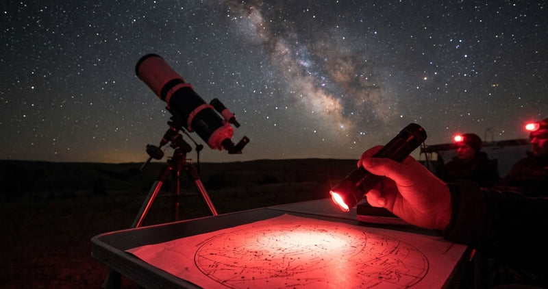 The Best Flashlight Color for Stargazing: Red, Green, or White?