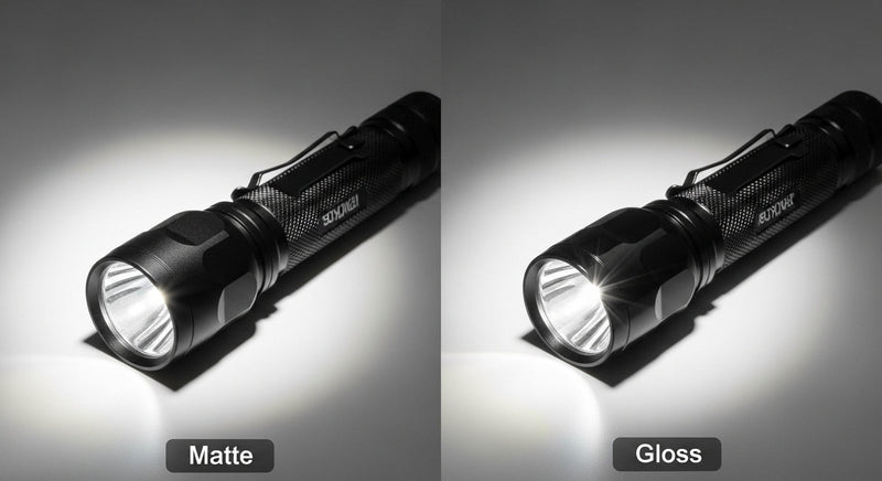 Why Do Flashlights Have Different Finishes? (Matte vs Gloss Explained)