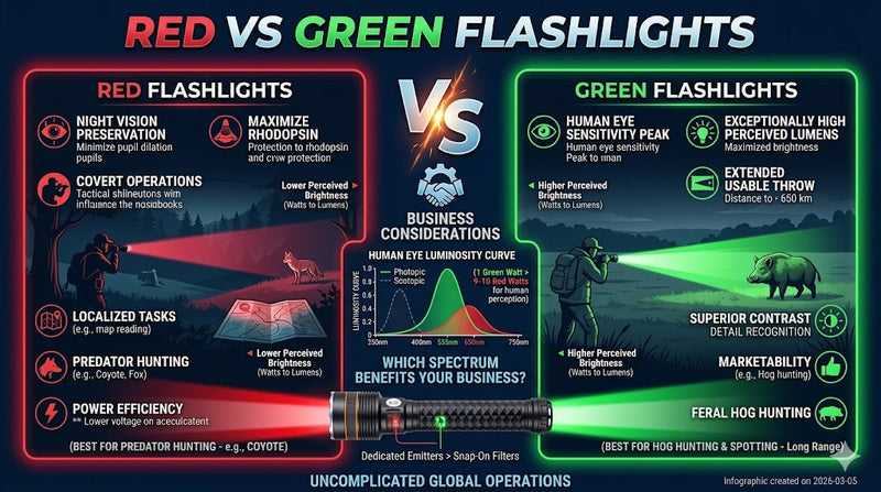 Red vs Green Flashlights: Which One Should You Choose?