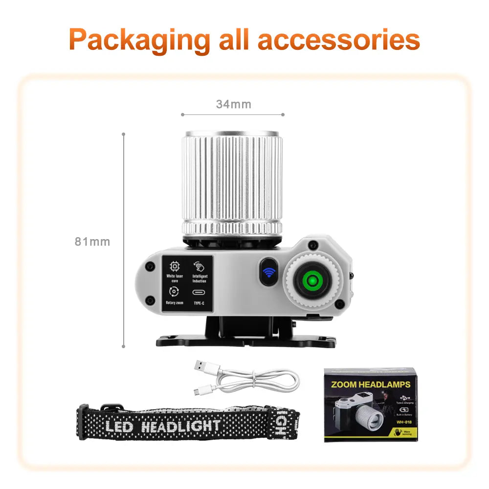 Helius WH818 White Laser ABS Lightweight Zoomable Healamp