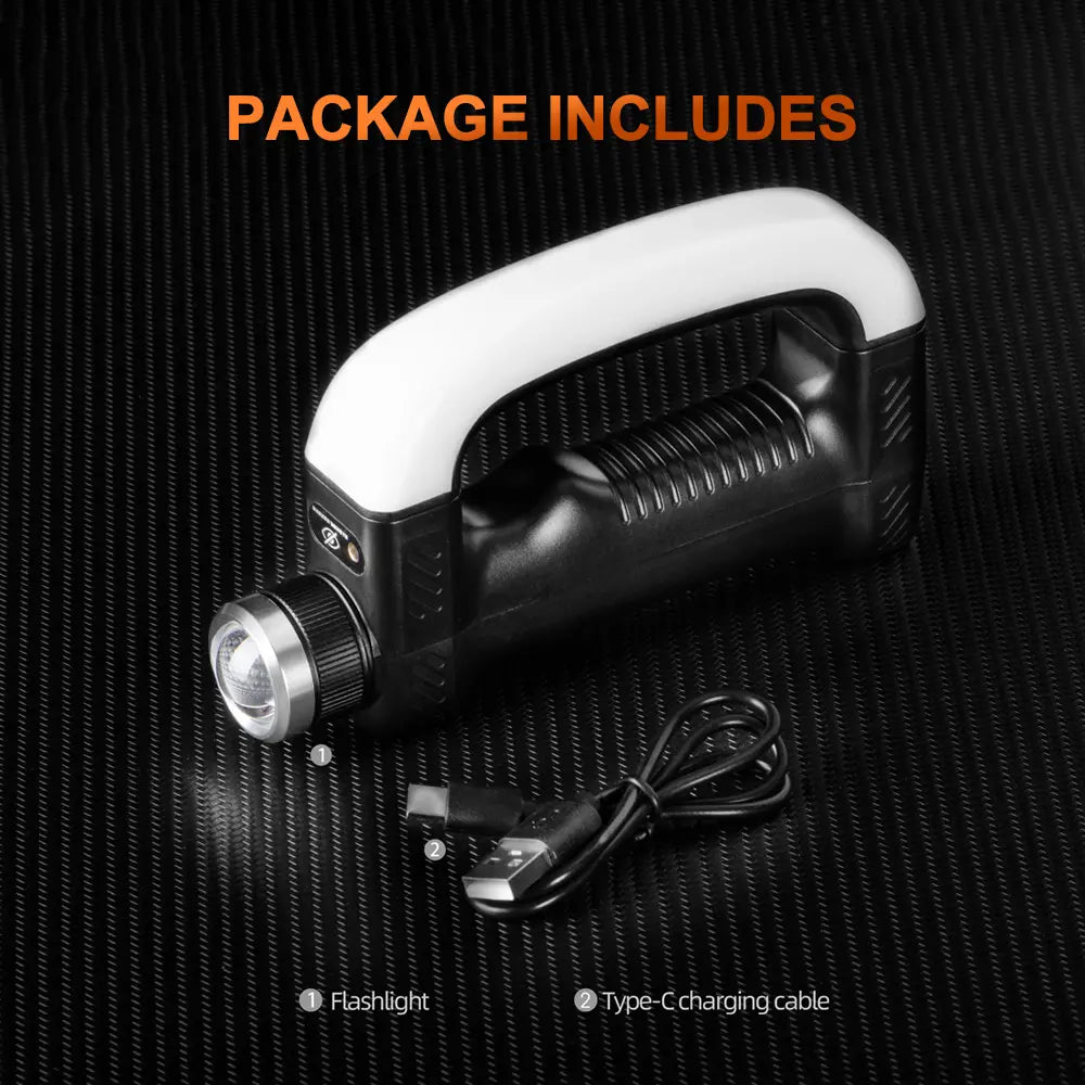 Helius HW226 Dual Magnetic Multifunction Zoomable Flashlight