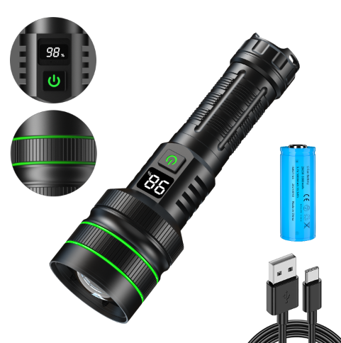 Helius KS008 | Zoomable Power Display Flashlight