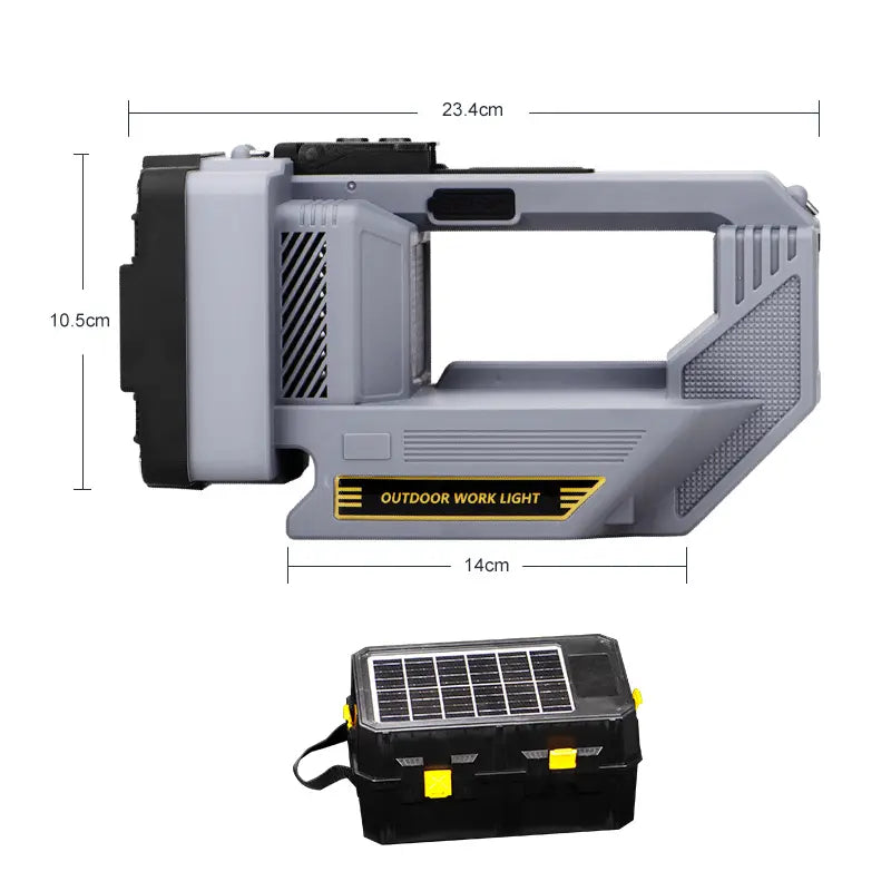 W5233 ABS 20000 Lumens Solar Rechargeable Search Flashlight