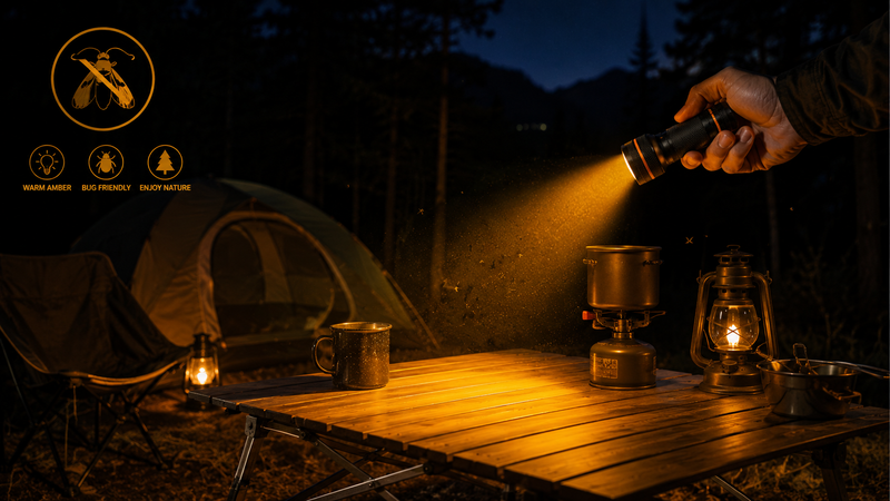 Which Flashlight Color Attracts the Fewest Insects?