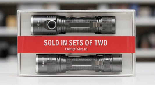 Flashlight Sales Tip: Sold in Sets of Two, Charge One While Using the Other