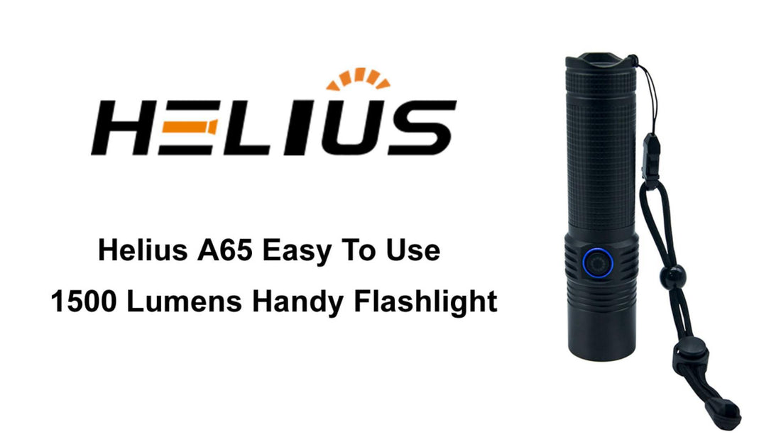 Helius A65 Easy To Use 1500 Lumens Handy Flashlight Performance Display