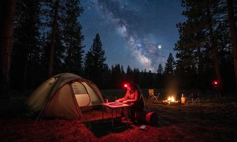 Why Use Red Light at Night Camping