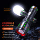 PK14 | White Laser Zoomable Flashlight colorful Fluorescent Strips Body