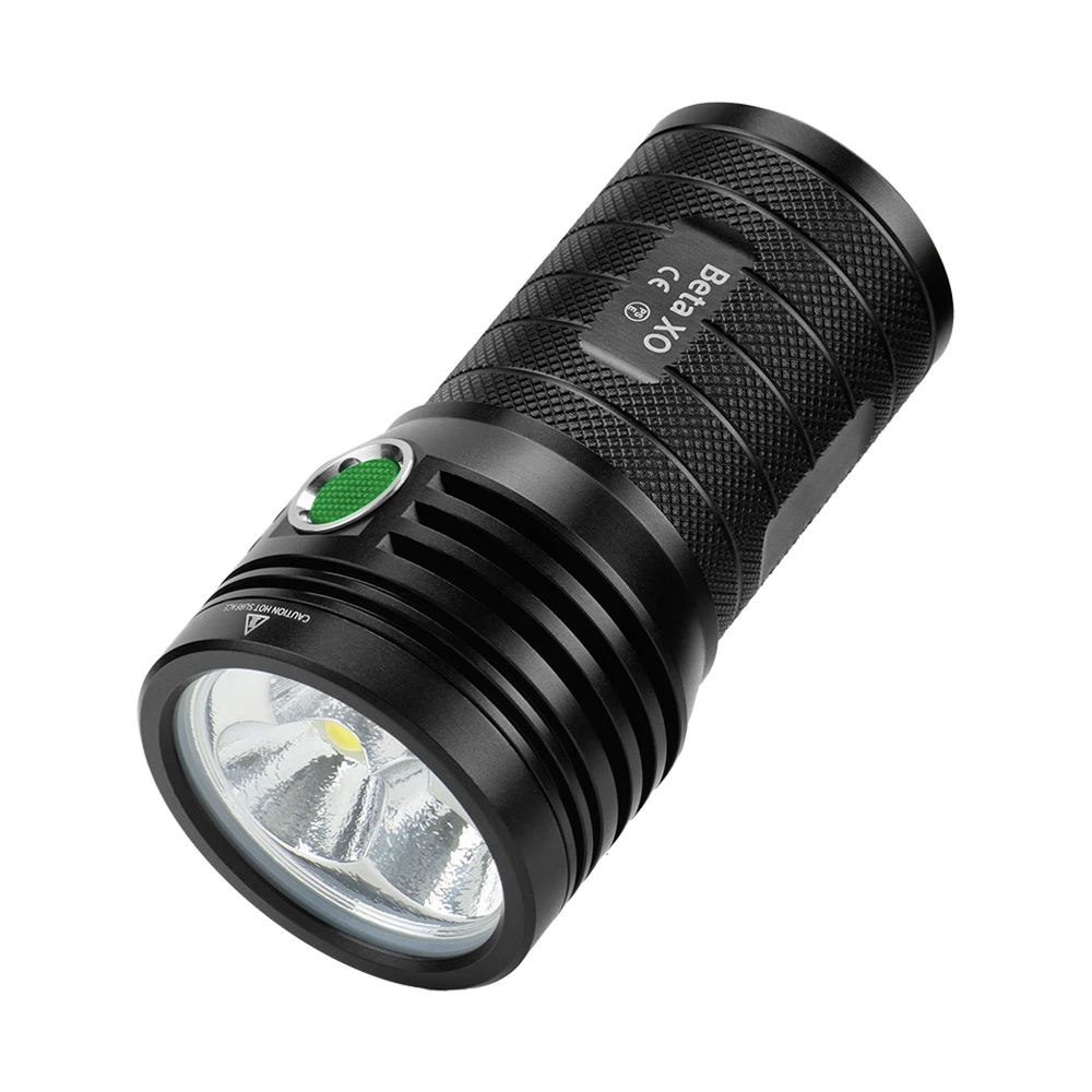 Helius Beta XO Flashlight — 10000LM, 3× XHP50, USB-C Rechargeable, IPX5
