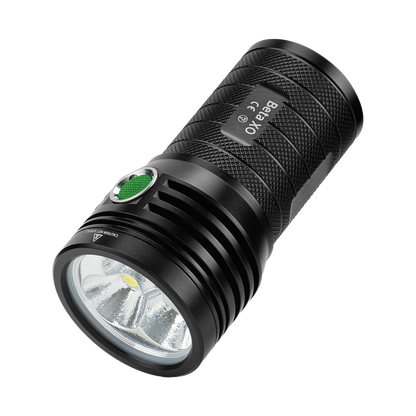 Helius Beta XO Flashlight — 10000LM, 3× XHP50, USB-C Rechargeable, IPX5
