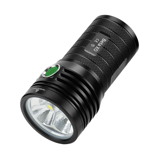 Helius Beta XO Flashlight — 10000LM, 3× XHP50, USB-C Rechargeable, IPX5