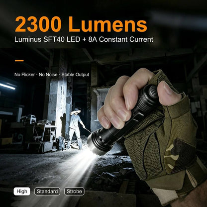 Helius RS30 2300 Lumen Portable Tactical Flashlight