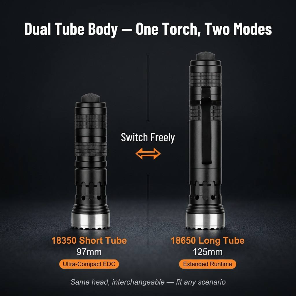 Helius RS30 2300 Lumen Portable Tactical Flashlight
