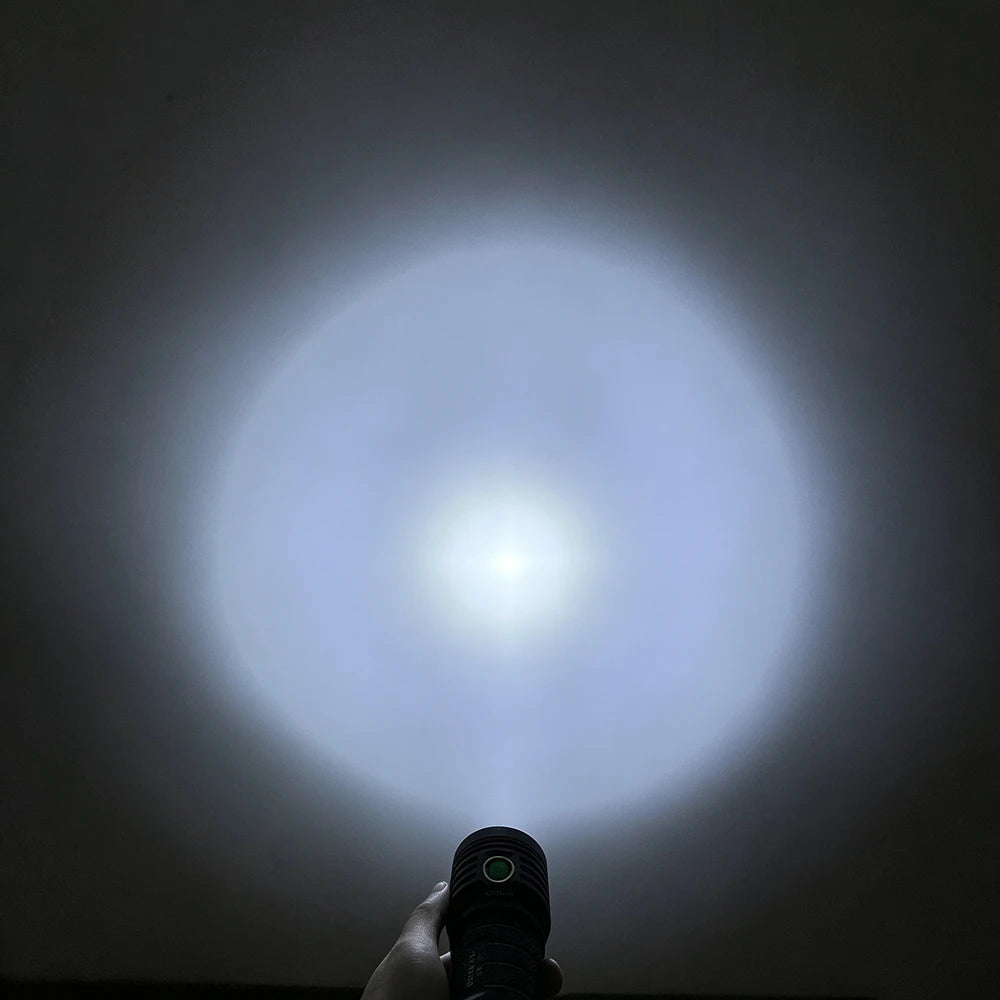 Helius Beta XO Flashlight — 10000LM, 3× XHP50, USB-C Rechargeable, IPX5