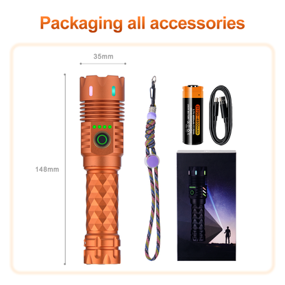 Helius TK-A6 – Compact Magnetic Rechargeable LED Flashlight