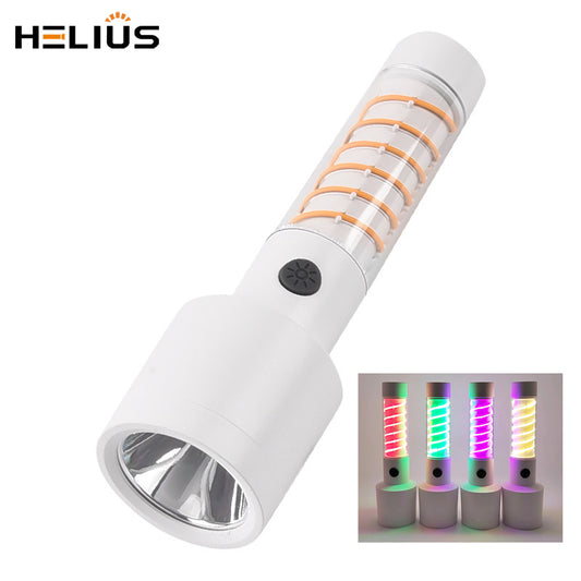 LL121 | Multifunctional Outdoor Portable Camping Flashlight With COB LED Neon Lights