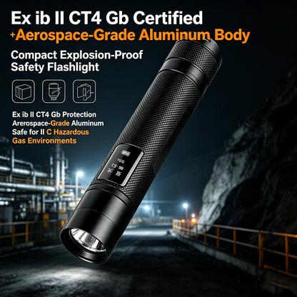 H7307 Smart Digital Display Explosion-Proof Flashlight (ExibIICT4) – Industrial & EDC All-Rounder