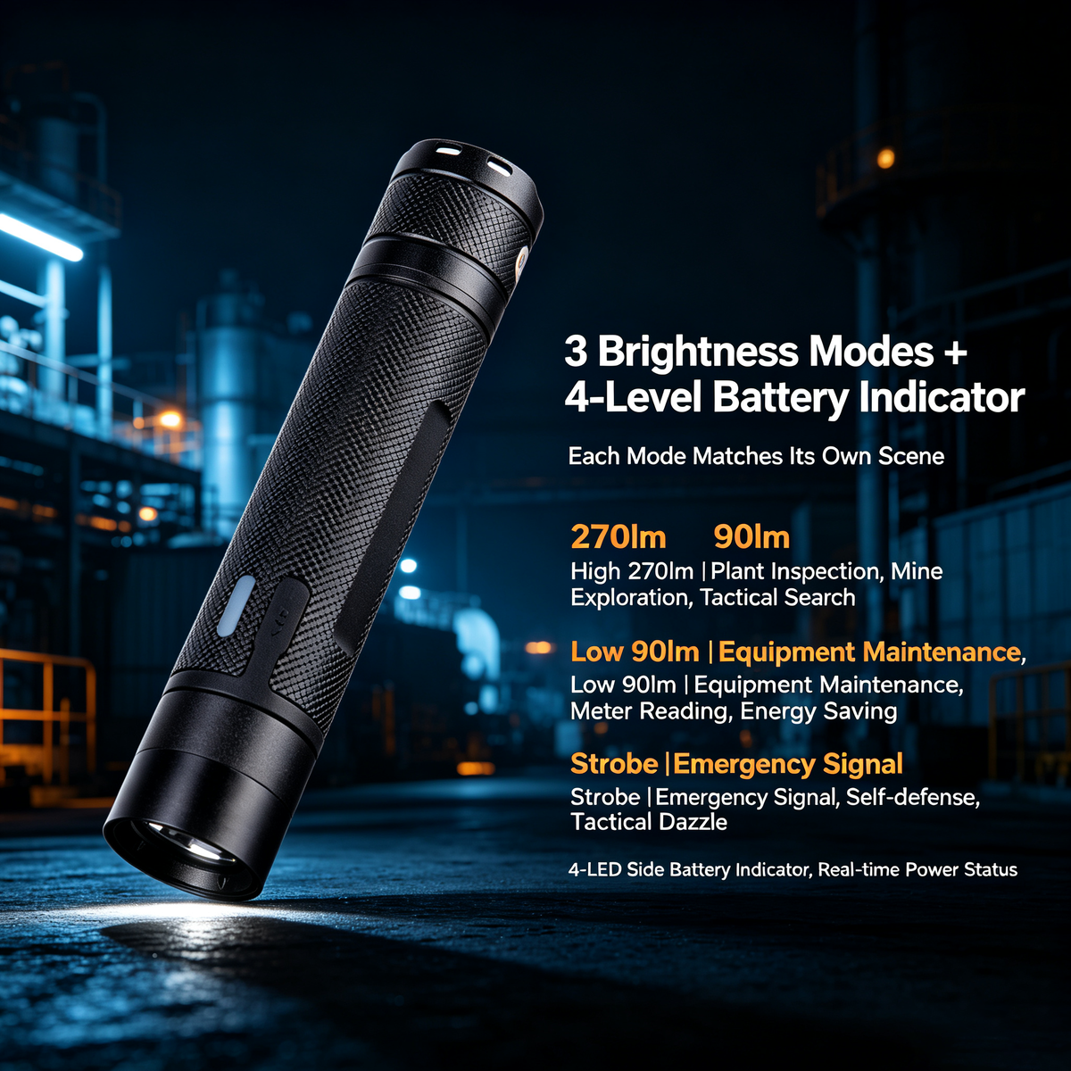 H7302 / H7302A Mini Explosion-Proof Flashlight (ExibIICT4) – Industrial & Tactical EDC