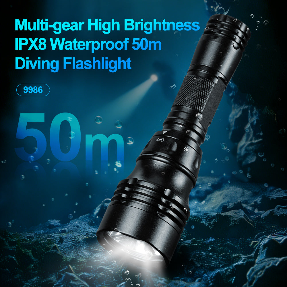 Helius 9986 800 Lumens Lightweight Diving Flashlight