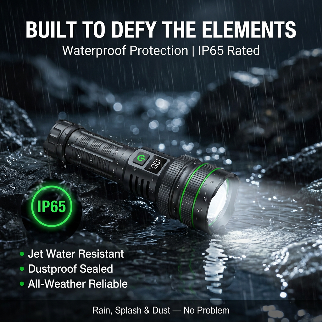 Helius XJ01 | Zoomable Power Display Flashlight