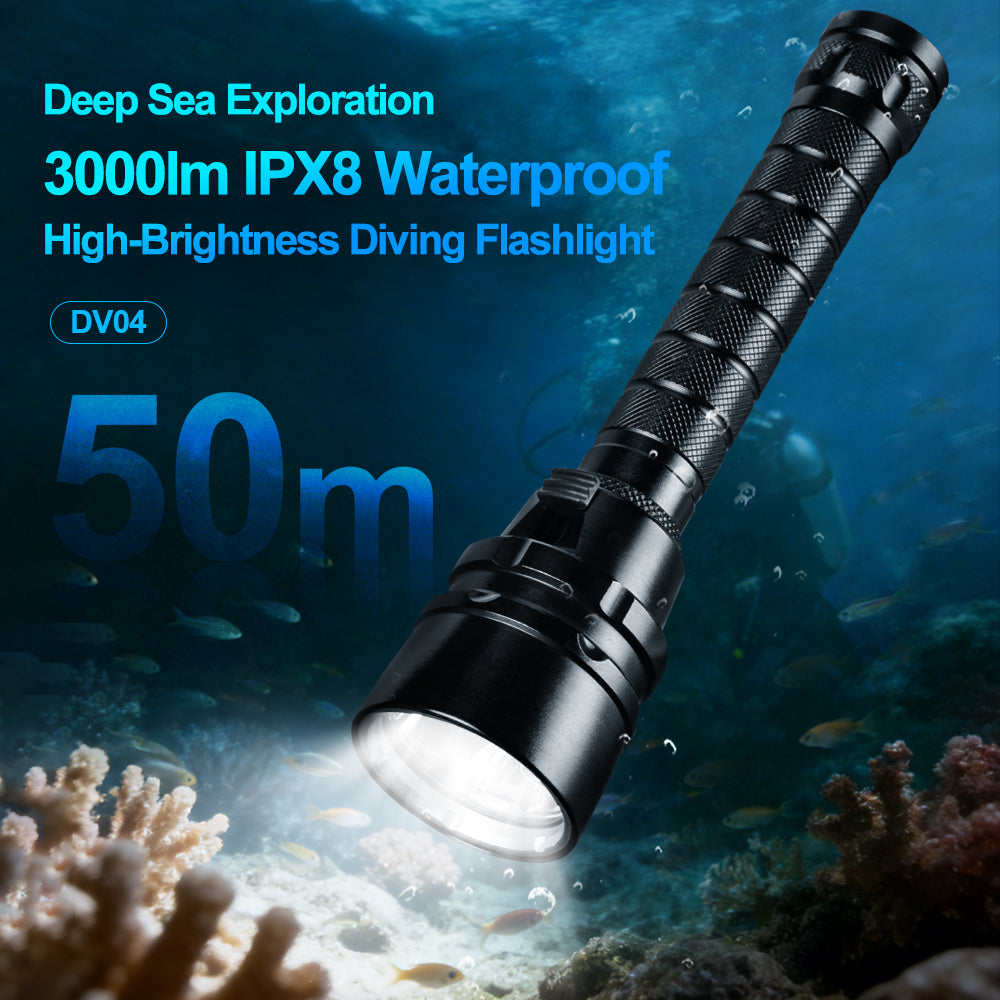 Helius DV04 3000 Lumens T6/L2 LED Scuba Diving Light