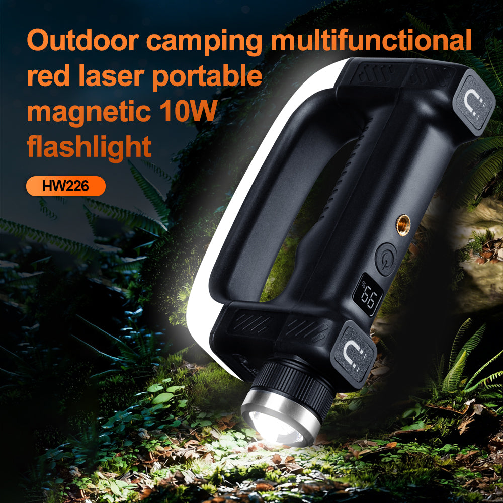 Helius HW226 Dual Magnetic Multifunction Zoomable Flashlight