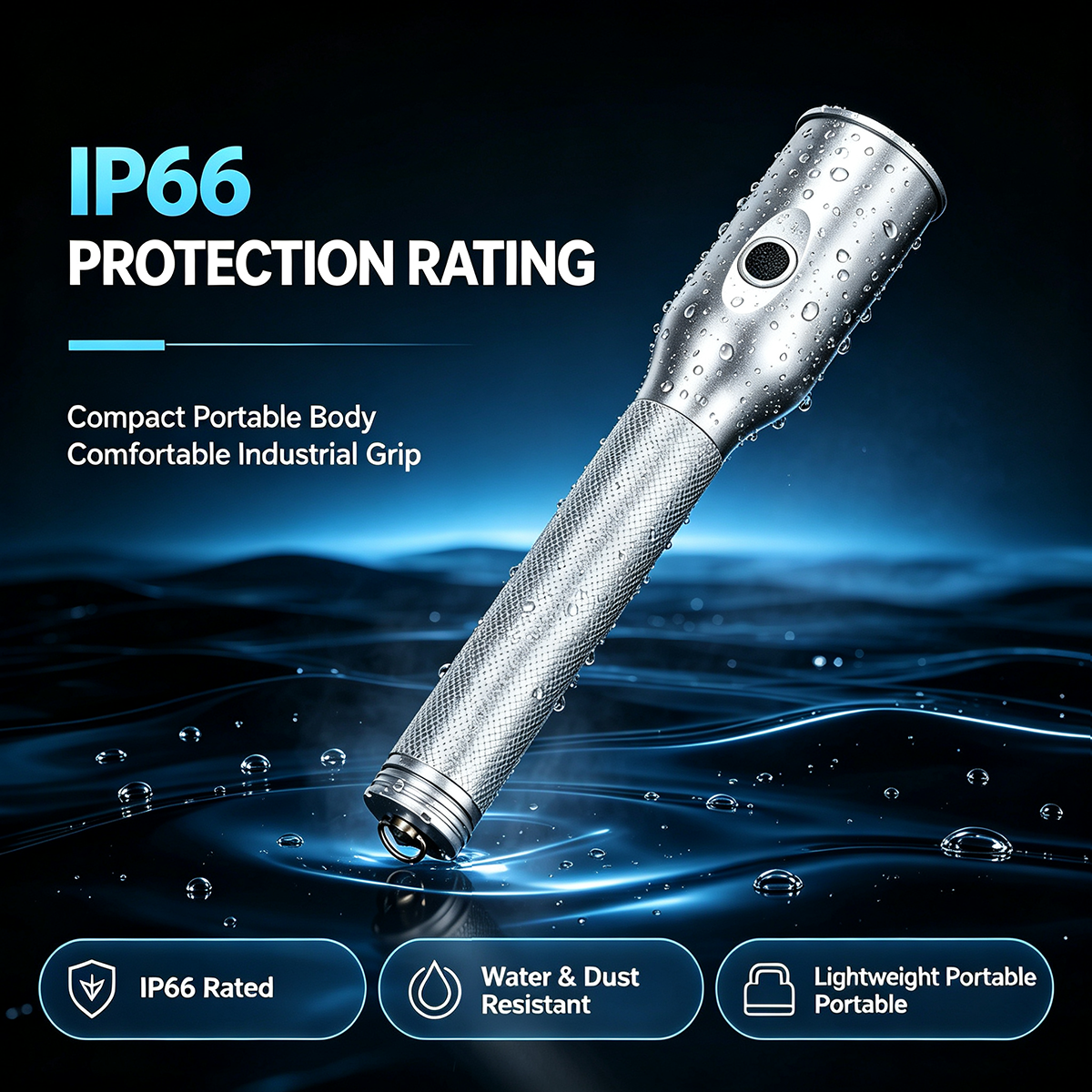H7210 Oneness Energy-Saving Explosion-Proof Flashlight (Press-button switch type)
