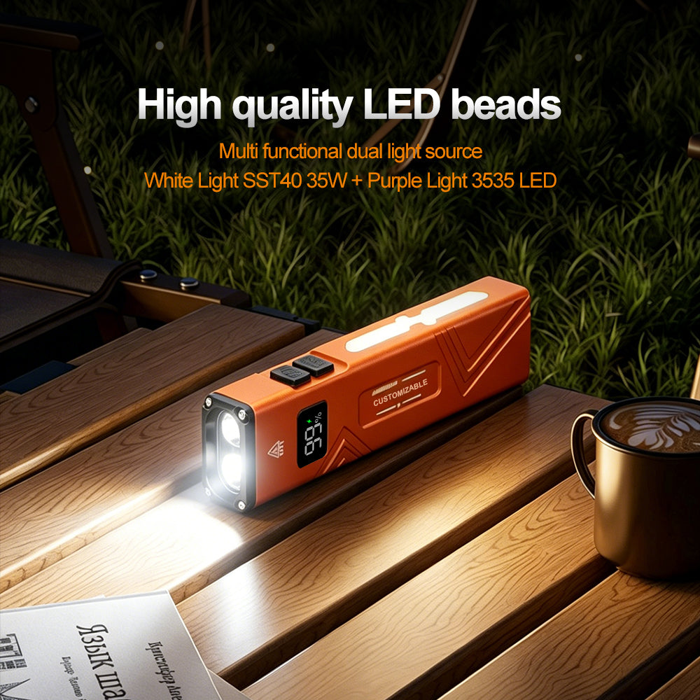 Helius HT01 Flat Rechargeable EDC Flashlight