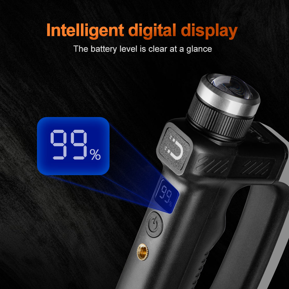 Helius HW226 Dual Magnetic Multifunction Zoomable Flashlight