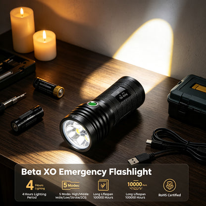 10000 Lumens High Power Flashlight BETA XO