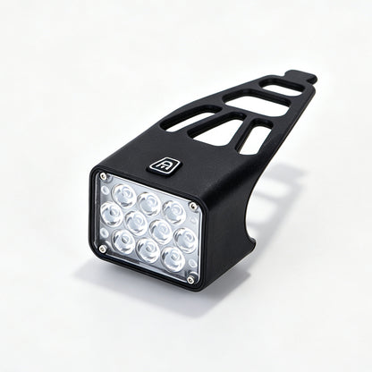 YY-518 Dual-Head Multi-Function Headlamp – 10×T6 LEDs / 500lm Bright / Dual Batteries / Outdoor Lighting + Safety Warning