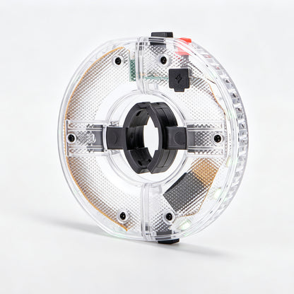 A58 Detachable RGB Magnetic Induction Light – 10 Colors / Vibration Sensor / Magnetic Mount / Night Cycling & Running Safety