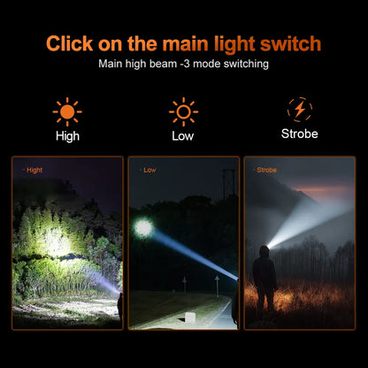 Helius A300 Split-Type Large Capacity Battery Pack Rechargeable LED Headlamp