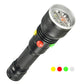 Helius C40 4 Color Filter LED Flashlight Railway Signal Torch