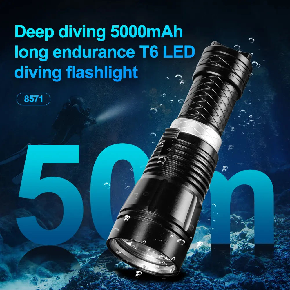Helius 8571 T6 LED 800 Lumens Scuba Diving Light