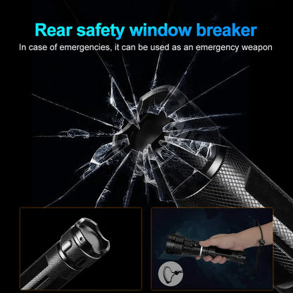 Helius D966 P70 Window Breaker Diving Flashlight