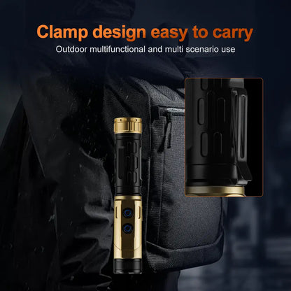 Helius F302 90° Angle Adjustable Dual-LED Flashlight