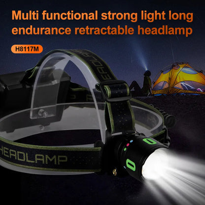 Helius H8117M ABS Lightweight Multifunctional HeadLamp