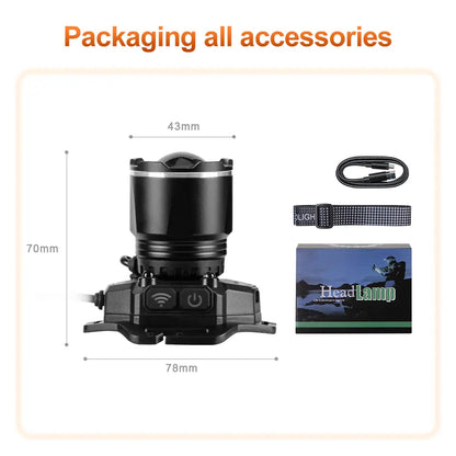 Helius H8502 Moving Sensor COB Rechargeable Headlamp