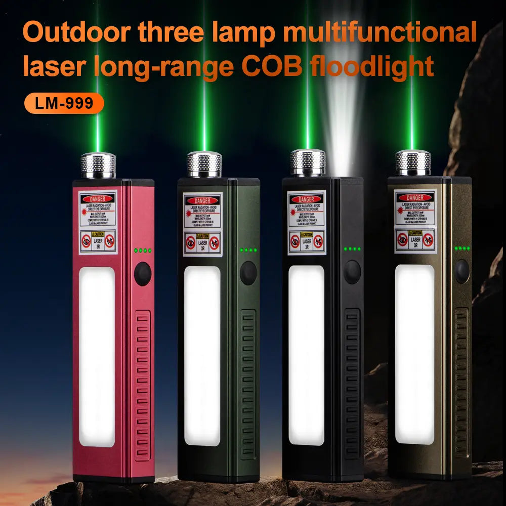 Helius LM-999 1000 Lumen Multifunction Laser Pointer Flashlight