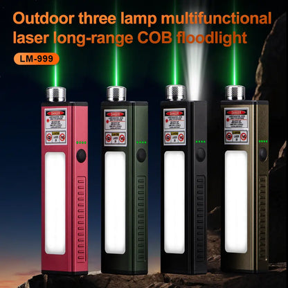 Helius LM-999 1000 Lumen Multifunction Laser Pointer Flashlight