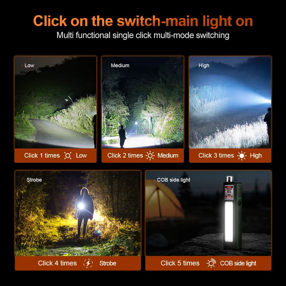 Helius LM-999 1000 Lumen Multifunction Laser Pointer Flashlight