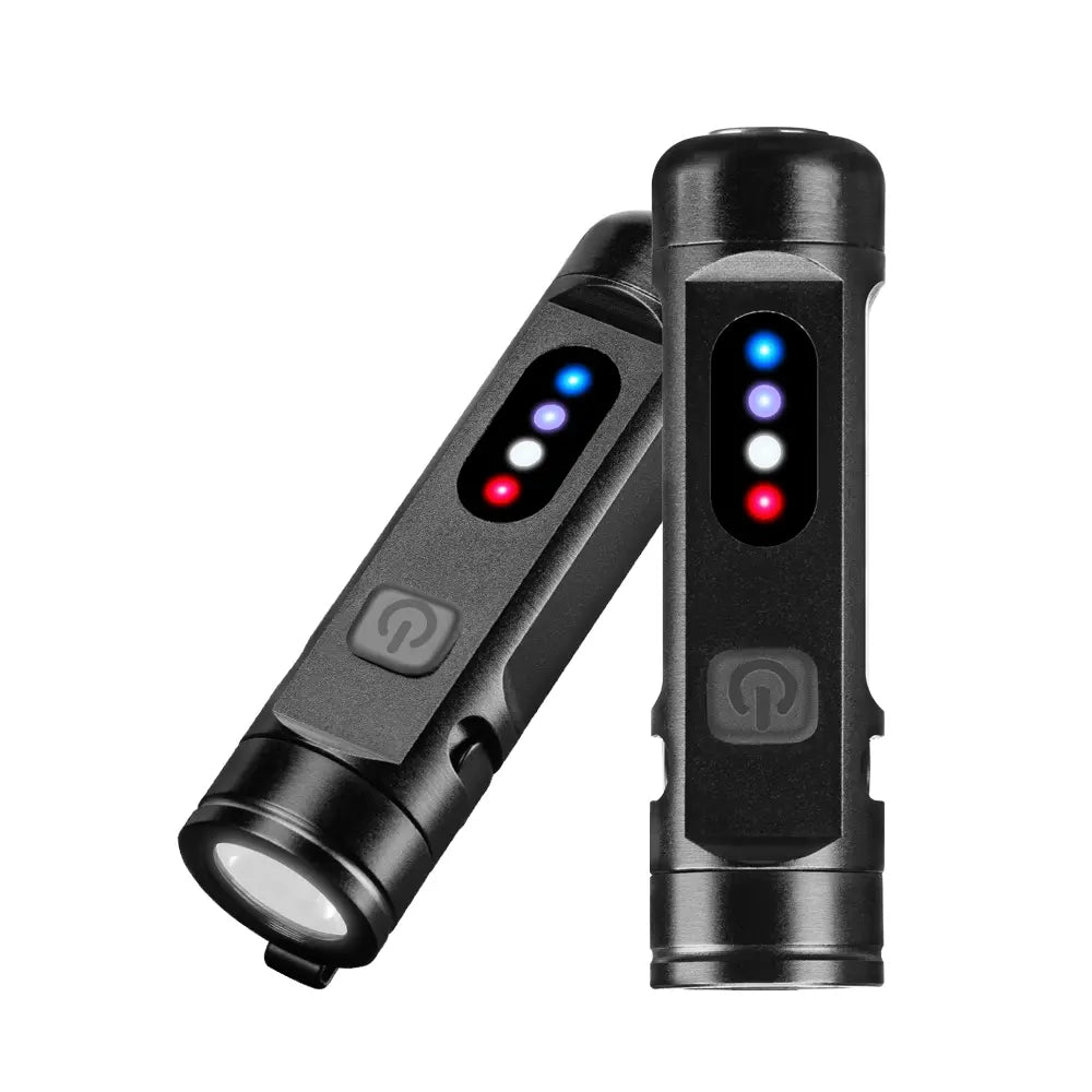 2380 micro usb rechargeable led flashlight SuperFire Tactical Rechargeable, USB-C 2300 Lumens Flashlight with Zoom, 5 Modes, IP46 Waterproof for Camping, Emergency & Power Outages making it an ideal solution to keep in pockets and tool bags Q8 EDC Mini Flashlight |