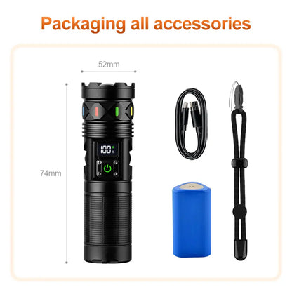 Helius T2501 Multifunctional Zoomable LED Flashlight