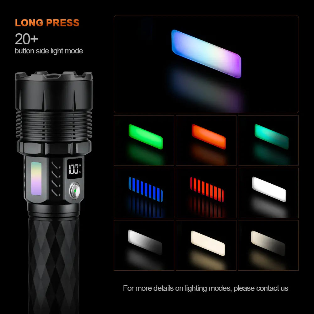 Helius TK-A8 5000 Lumen COB Zoomable Fashlight