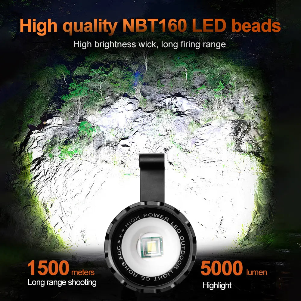 Helius TK-K6 5000 Lumen 1000m+ Long Range Search Light