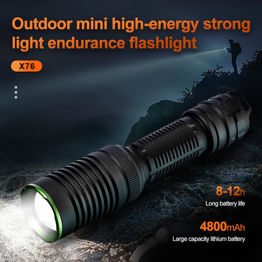 Helius X76 65W White Laser Zoomable LED Flashlight