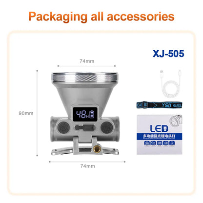 Helius XJ-505 High Capacity Build In Battery Headlamp