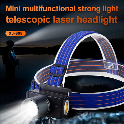 Helius XJ608 Lightweight 90° Angle Adjustable Rechargeable LED Headlamp