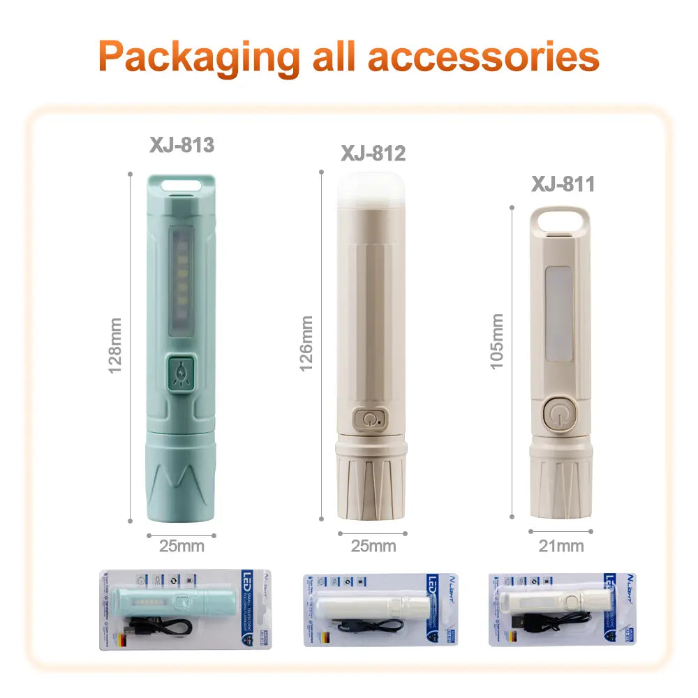 Helius XJ813 LED Rechargeable Compact Flashlight